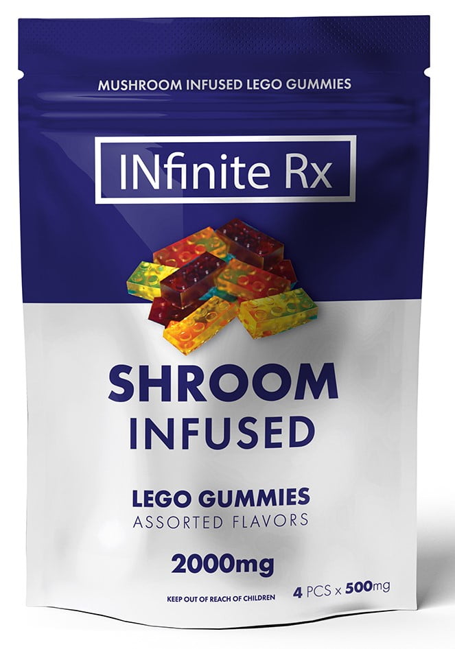 INfinite Rx Shroom Infused Block Gummies Edibles 2000mg